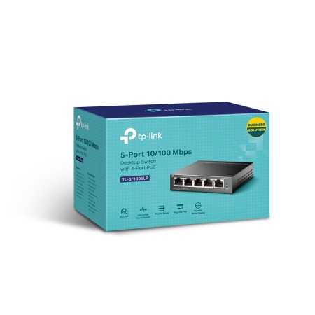 Switch 5 puertos tp - link tl - sf1005lp 10 - 100 4 puertos poe