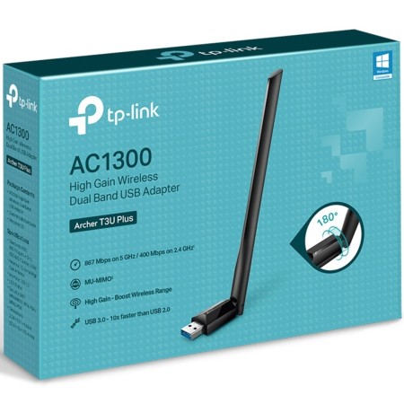 Adaptador USB - WiFi TP-Link Archer T3U Plus/ 867Mbps