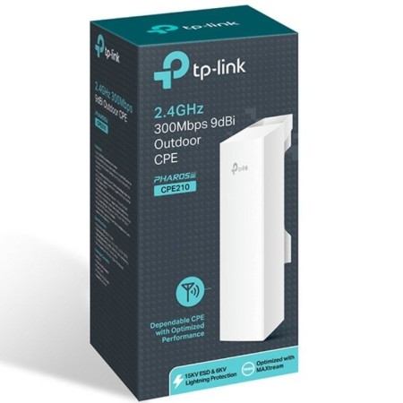 Punto de acceso wifi exterior 300mbps 2.4ghz tp - link