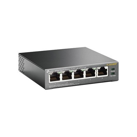 Switch 5 puertos 10 - 100 - 1000 4 ptos poe 56w tp - link
