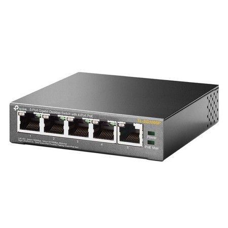 Switch 5 puertos 10 - 100 - 1000 4 ptos poe 56w tp - link