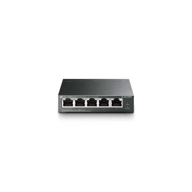 Switch 5 puertos 10 - 100 - 1000 4 ptos poe 56w tp - link