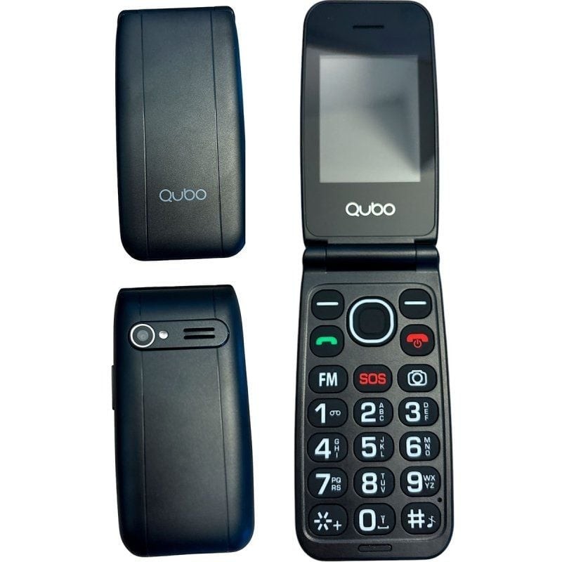 Teléfono Móvil Qubo NEONW-BK 4G para Personas Mayores/ Negro