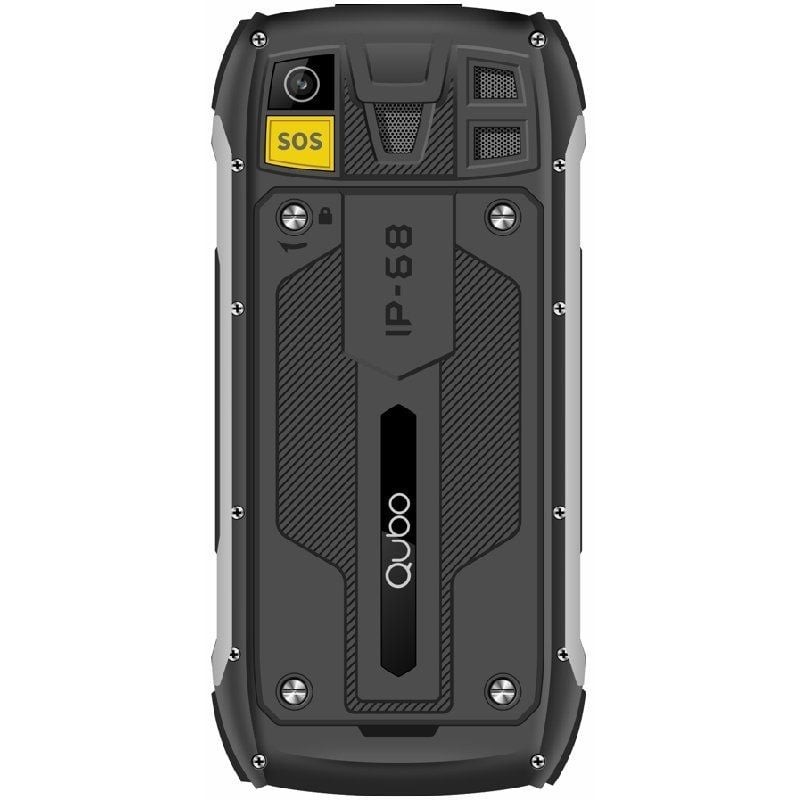 Teléfono Móvil Rugerizado Qubo ST-002 para Personas Mayores/ Negro