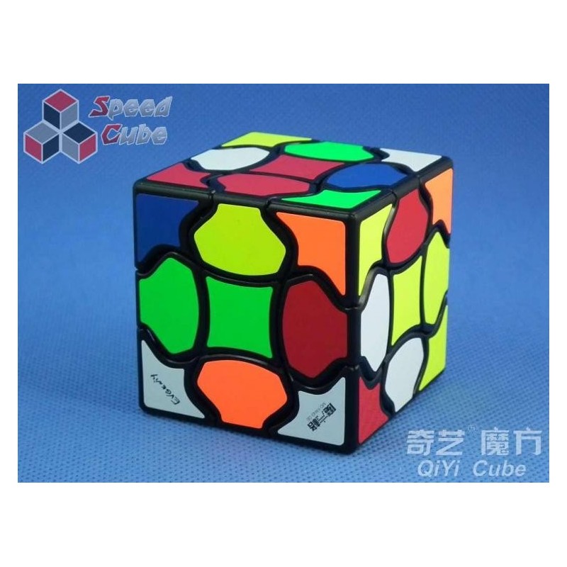 Cubo de rubik qiyi fluffy 3x3 bordes negros