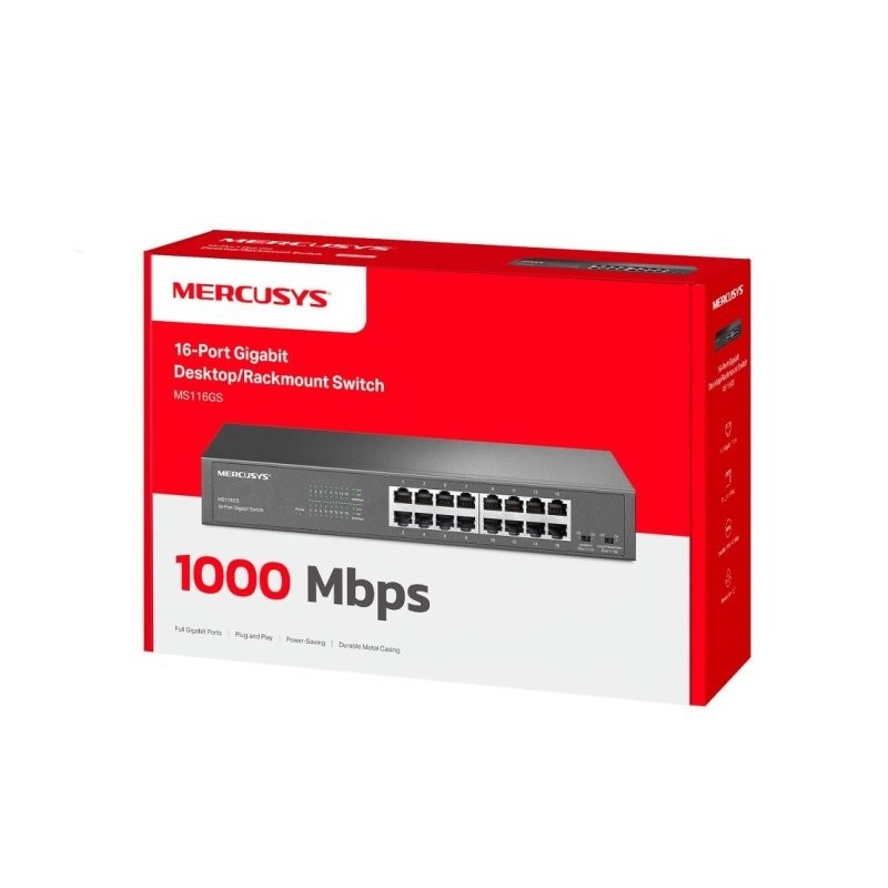 Switch mercusys ms116gs 16 puertos
