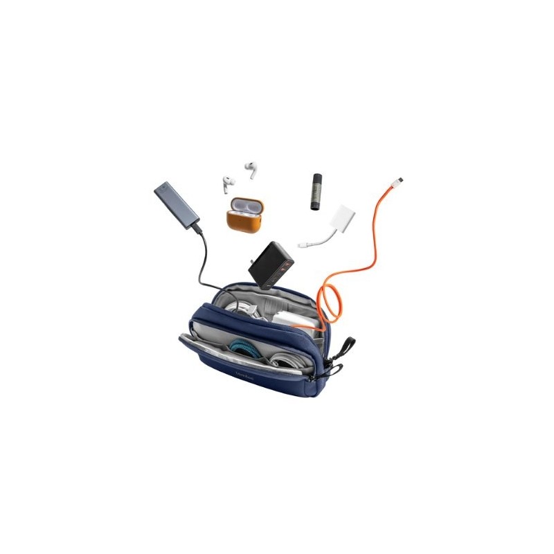BOLSO DE MANO TOMTOC LIGHT T12 NAVY BLUE M