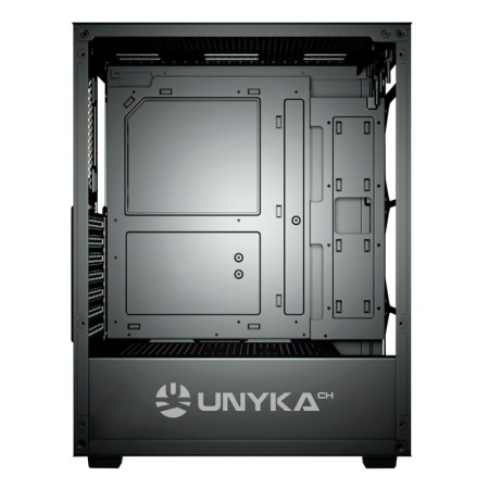 Caja ordenador gaming unykach mir 100 atx argb cristal templado negro