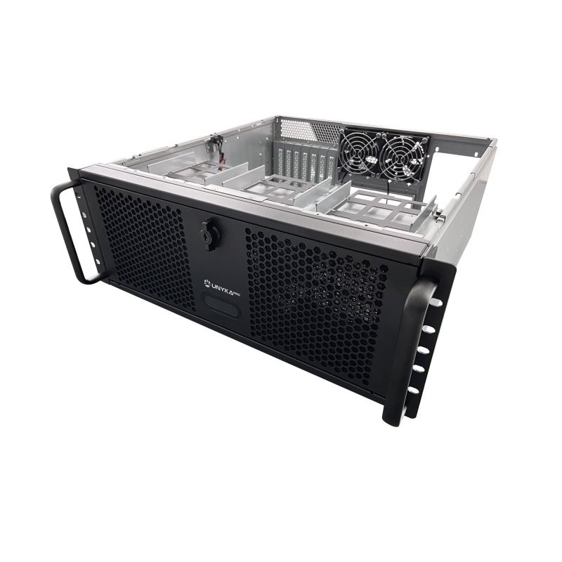 Caja rack unykach 4u 19 pulgadas plata