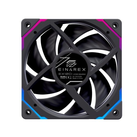 Ventilador caja einarex ex12ci argb 120mm negro invertido