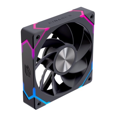Ventilador caja einarex ex12ci argb 120mm negro invertido