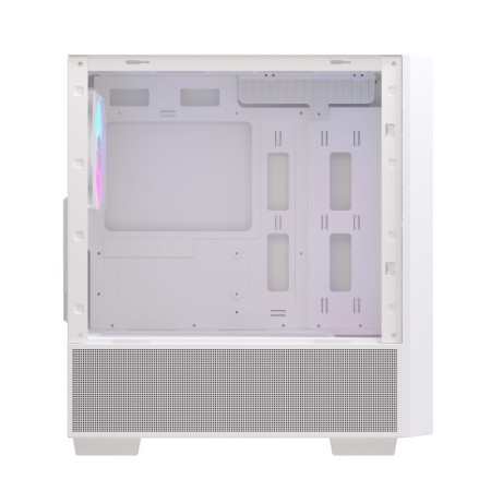 Caja ordenador gaming einarex pm150 matx rgb cristal templado blanca