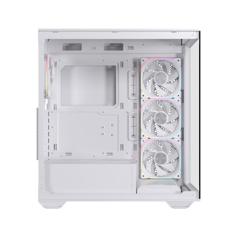 Caja ordenador gaming einarex s700 rgb atx cristal templado blanca