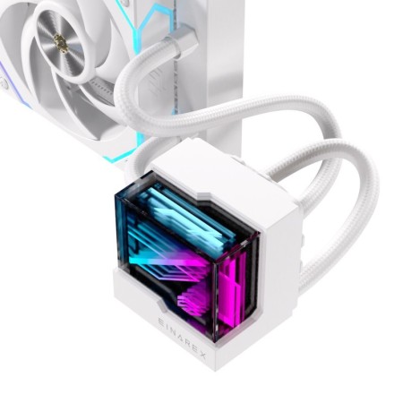 Kit refrigeracion liquida einarex vertex 240 rgb 2x 120mm blanco