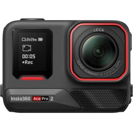 Cámara Digital Deportiva Insta360 Ace Pro 2 Pack de 2 Baterías/ 8K/ Ángulo de visión 180º/ Negra