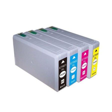 Cartucho de tinta compatible dayma epson t7911 - t7901 - t7891 negro