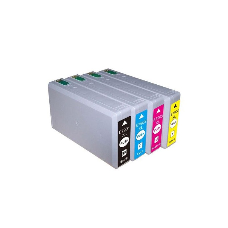 Cartucho de tinta compatible dayma epson t7912 - t7902 - t7892 cian