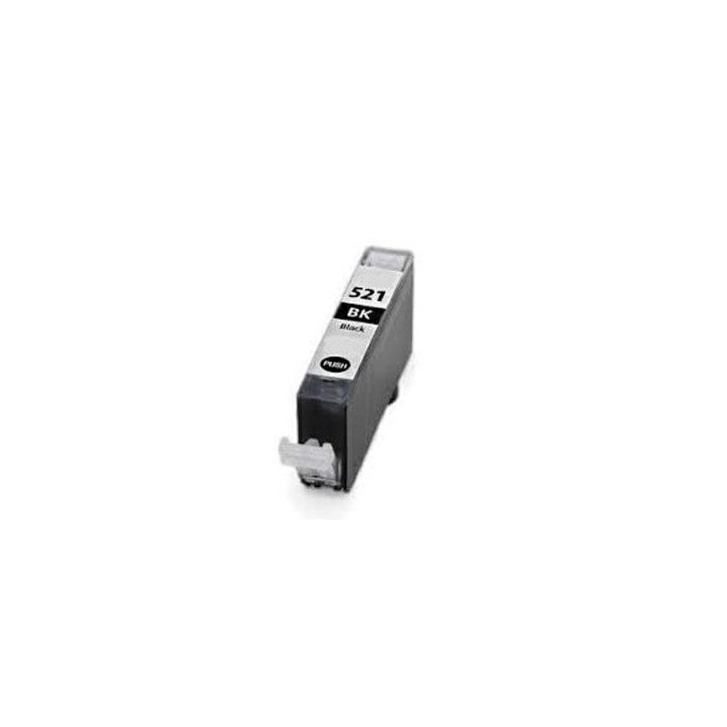 Cartucho de tinta compatible dayma canon cli521 negro