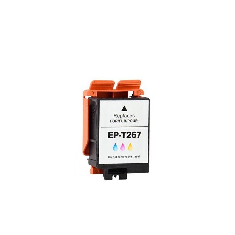 Cartucho de tinta compatible dayma epson t267 tricolor 200 pag. premium