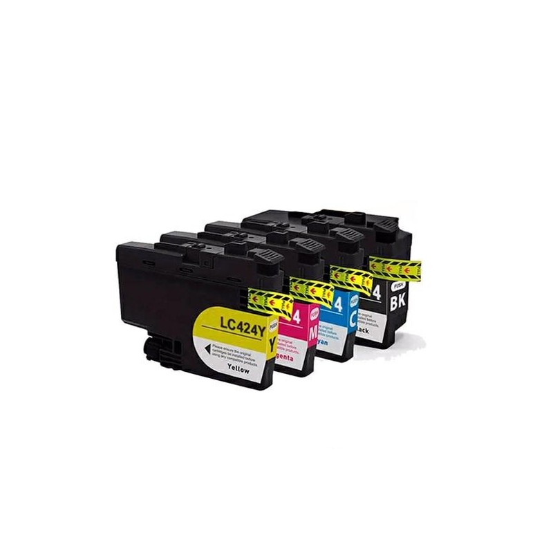 Cartucho de tinta compatible dayma para brother lc424 amarillo 750 pag