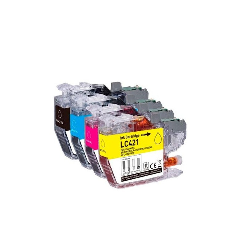 Cartucho de tinta compatible dayma brother lc421 negro 200 pag. premium