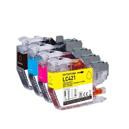 Cartucho de tinta compatible dayma brother lc421 amarillo 200 pag. premium