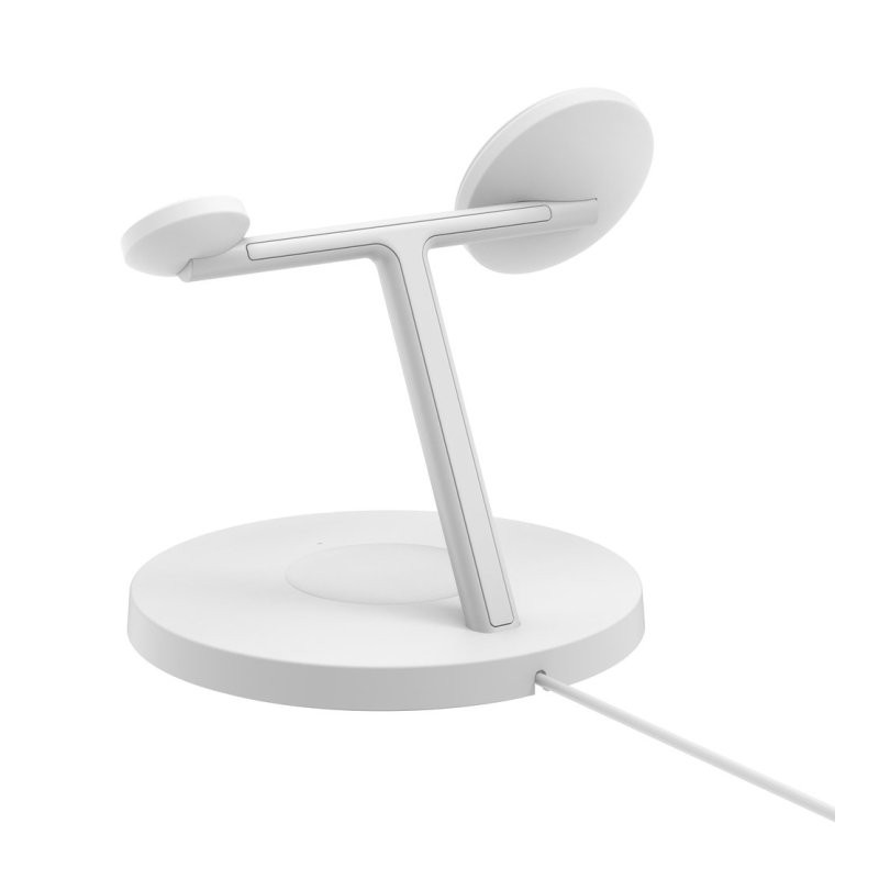 Base de carga inalambrica belkin wiz032kqwh dispositivos apple blanca