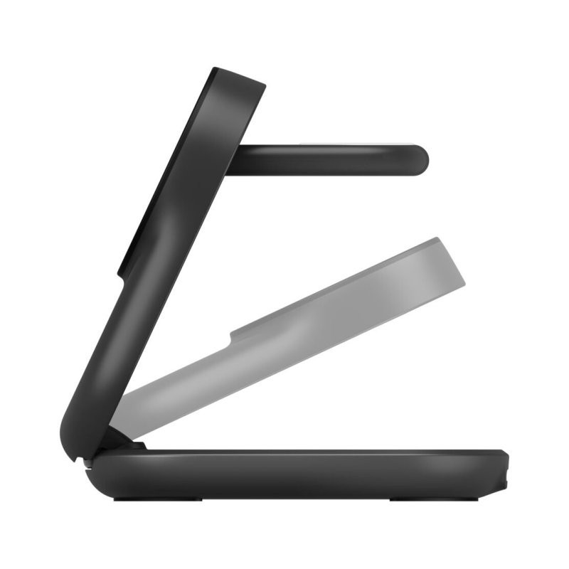 Base de carga belkin wiz037kq ultracharge negro magnetico plegable qi2 25w movil reloj auriculares