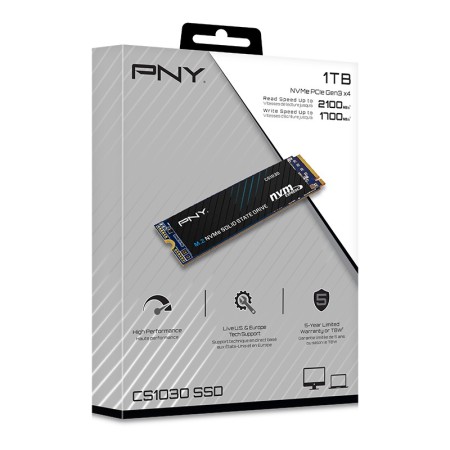 Disco duro interno ssd pny cs1030 1tb m.2 pcie 3 nvme