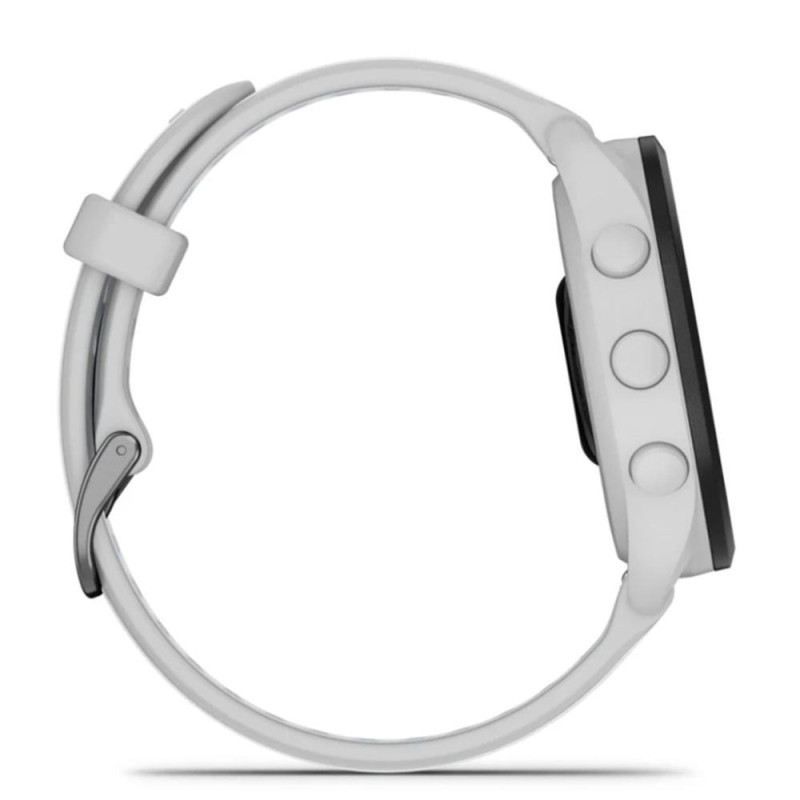 Smartwatch garmin forerunner 165 43mm blanco reloj inteligente para correr con gps - pantalla táctil amoled - métricas optimizad