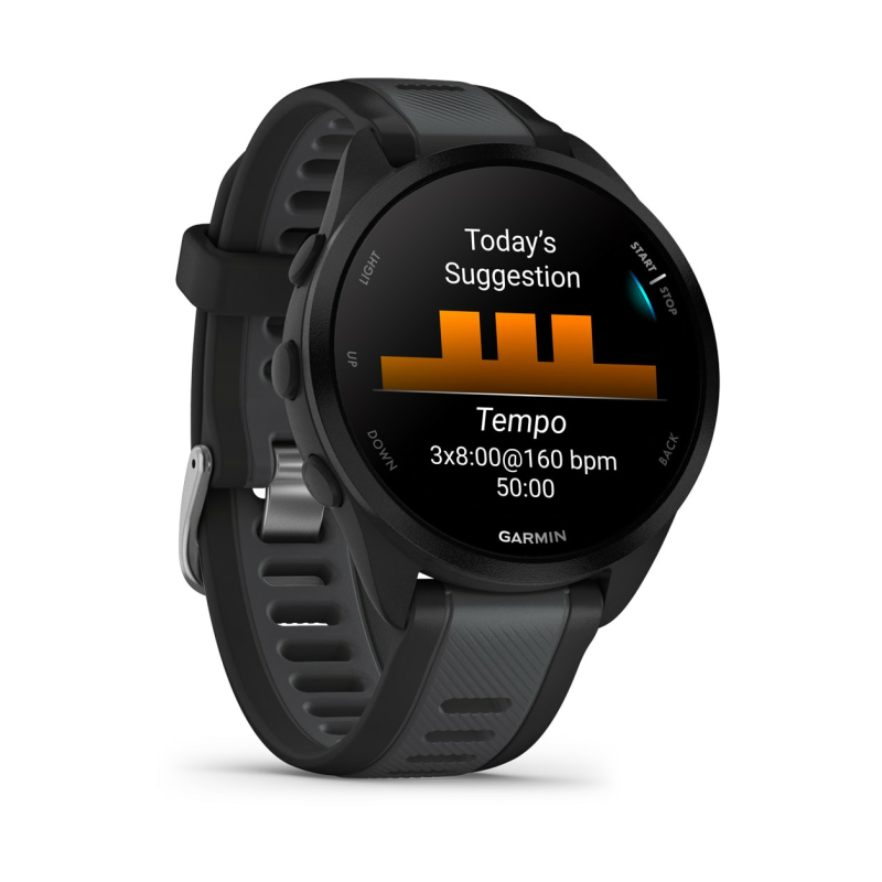 Garmin forerunner 165 music reloj inteligente running gps amoled con garmin pay negro