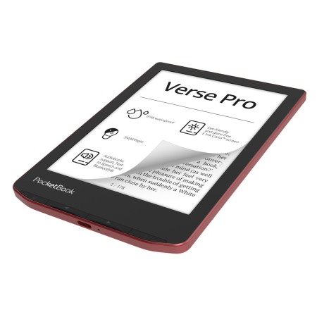 Libro electronico ebook pocketbook verse pro ereader 6 pulgadas 16 gb rojo - passion red