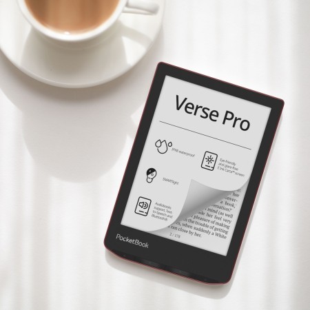 Libro electronico ebook pocketbook verse pro ereader 6 pulgadas 16 gb rojo - passion red
