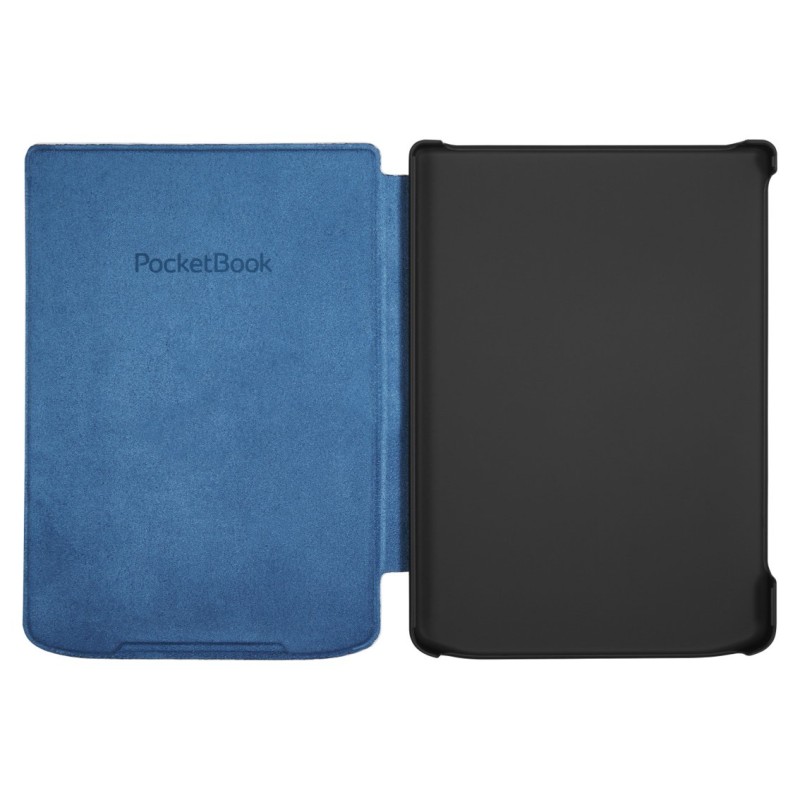 Pocketbook funda shell series verse + verse pro - patron flores blanco azul