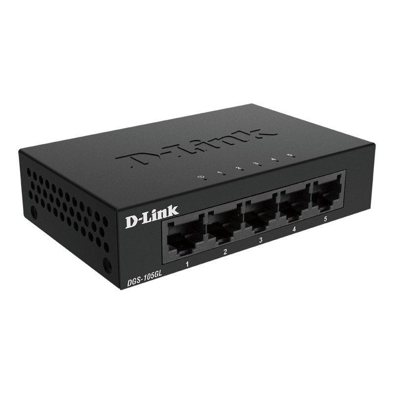 Switch d - link 5 puertos gigabite plug & play metal