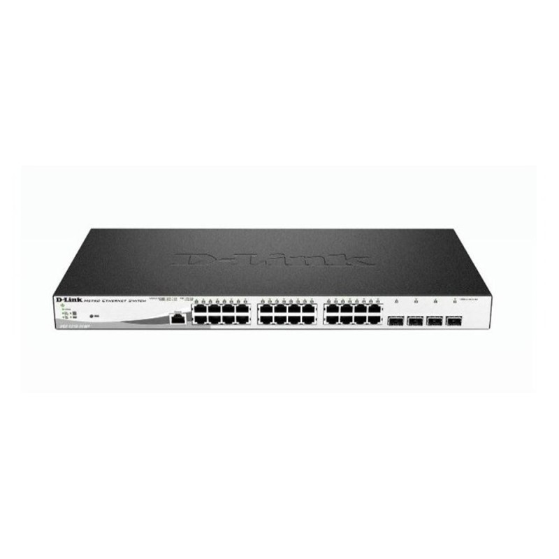 D-Link DGS-1210-28MP/E Switch 24xGb PoE+ 4xSFP Com
