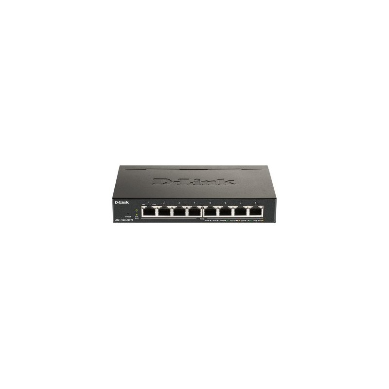 D-Link DGS-1100-08PV2/E 8xGb PoE Switch (64W)