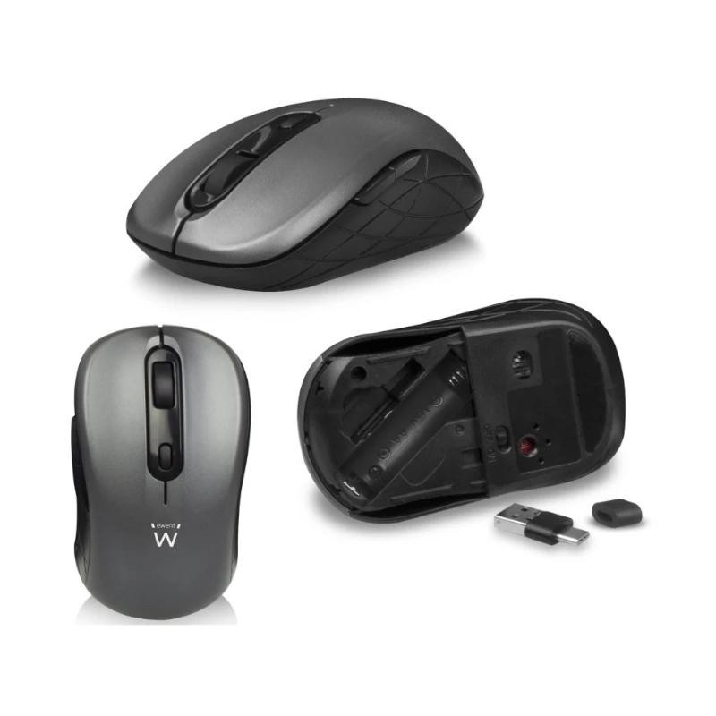 Kit teclado + mouse raton ewent ew3272 wireless inalambrico