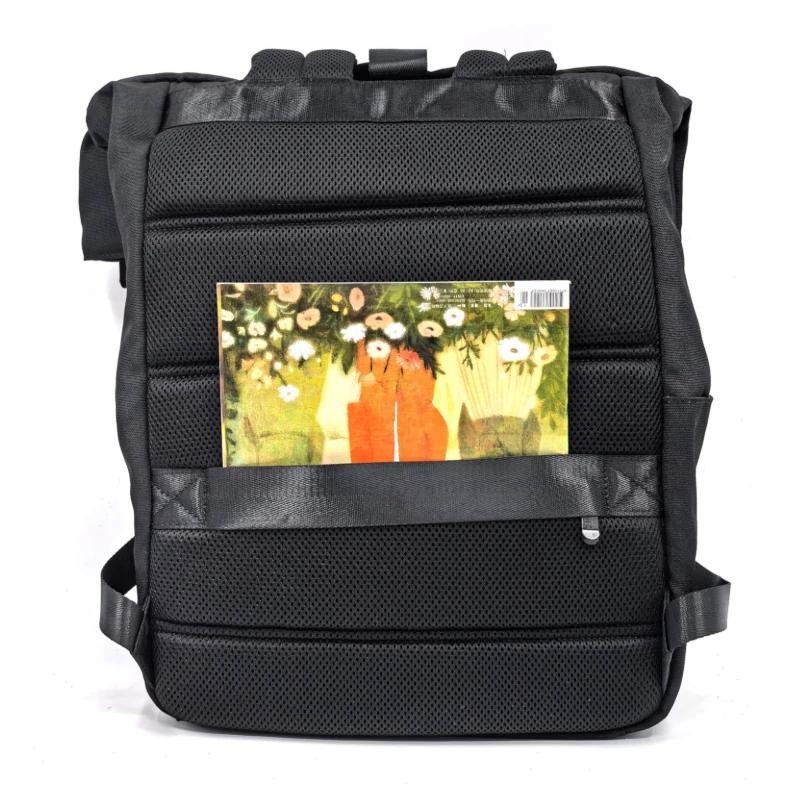 Mochila unisex ewent trendy roll para portatil 17.3 pulgadas negra