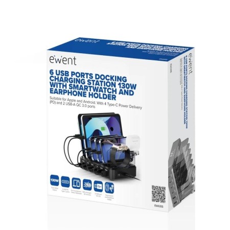 Docking station ewent ew1335 6 en 1