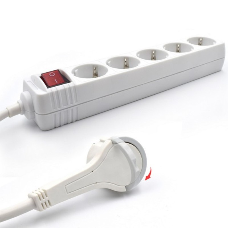 EWENT EW3955 Regleta 5 Tomas / 1 interruptor 1.5m