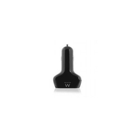 Cargador de coche ewent ew1354 4 puertos usb 9.6a