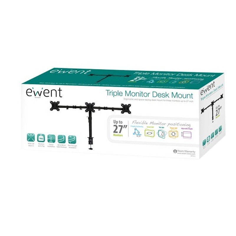 EWENT EW1513 Sopore Tv Mesa 3 Monit. Hasta 27″