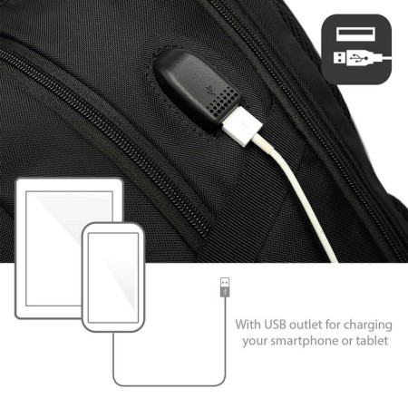 EWENT EW2526 Mochila notebook 15.6″ Con puerto USB