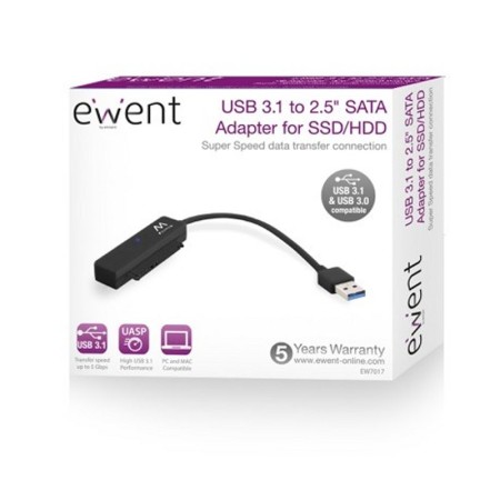 Ewent Cable USB 3.1 Adp Sata 2.5″SSD/HD