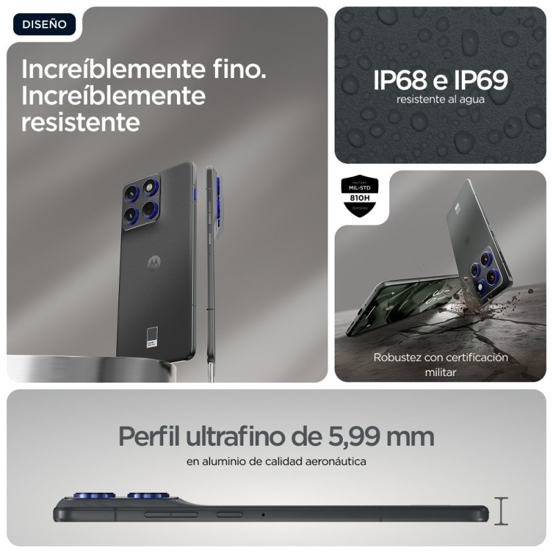 Movil motorola moto edge 70 5g 12 - 512gb gris