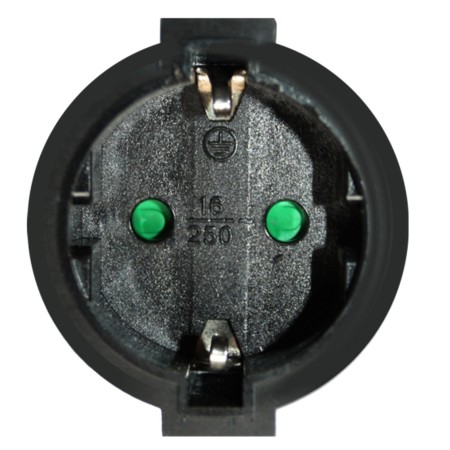 Cable prolongador de corriente silver electrics 10m - 3x 1.5mm - 250v - 16a - 3.500w negro