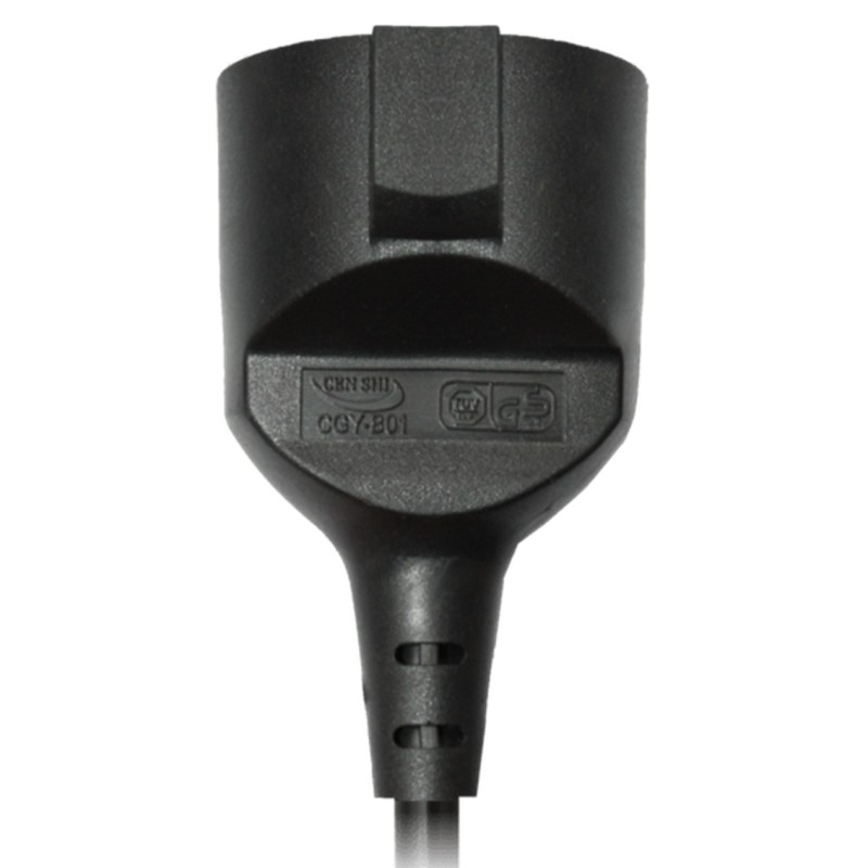 Cable prolongador de corriente silver electrics 10m - 3x 1.5mm - 250v - 16a - 3.500w negro