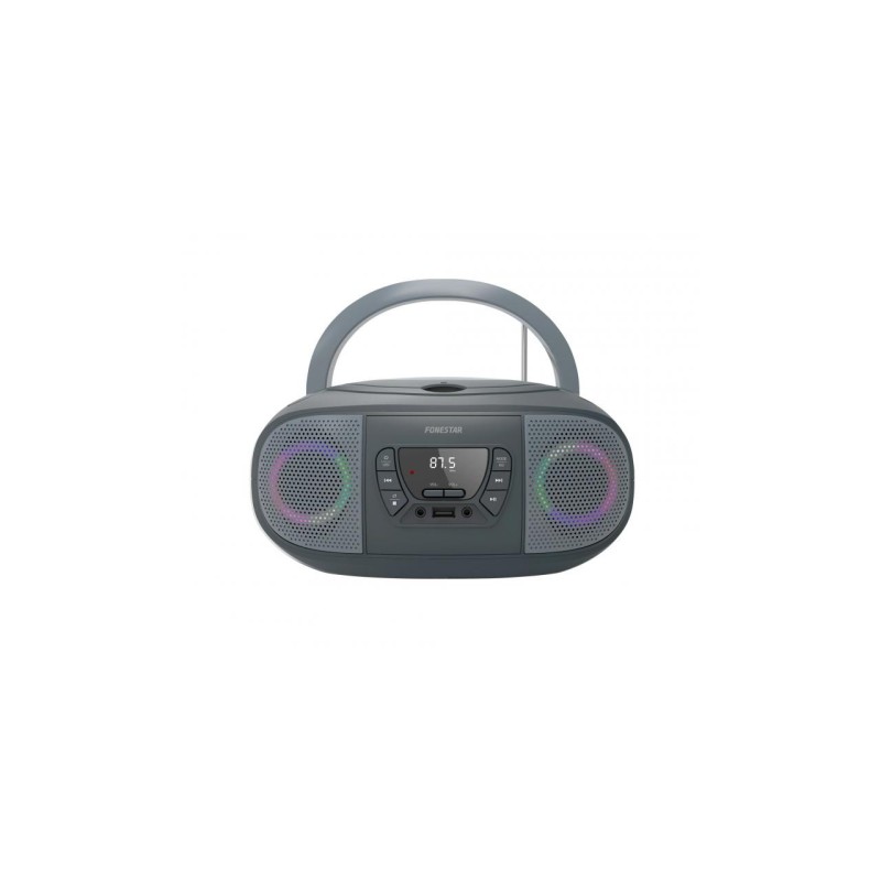 Radio CD Fonestar BOOM-GO-G/ 13W/ a Pilas/ con Cable/ Gris