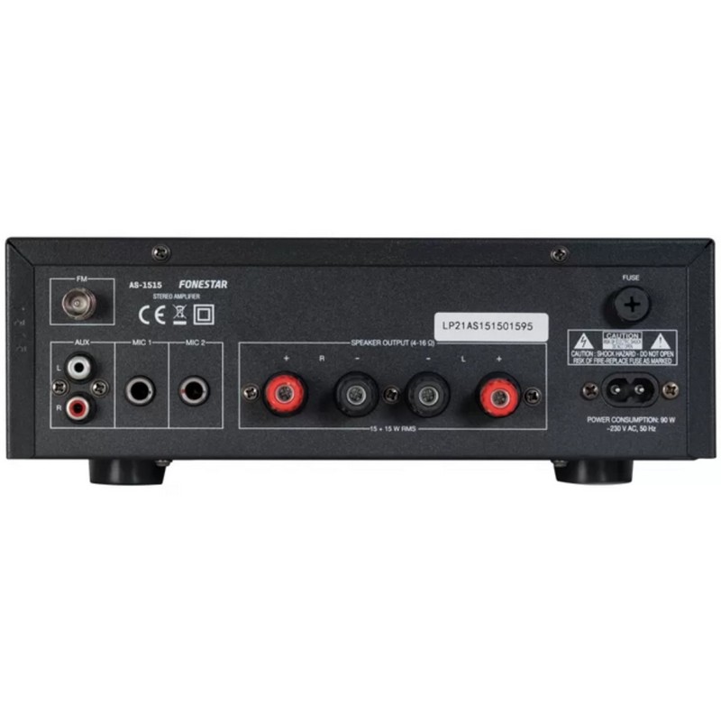 Amplificador estéreo Fonestar AS-1515/ 30W